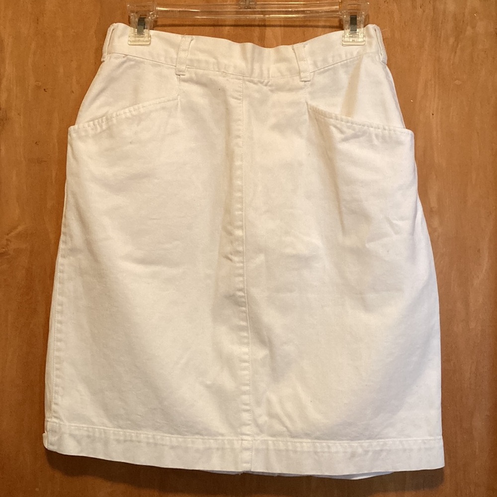 Vintage Averroe white cotton mini skirt